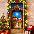 Capa de Porta Natal Cristão em Tecido – 0,85 x 2,10 m