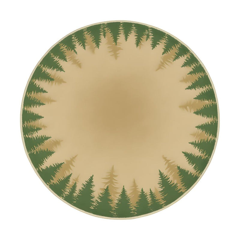 Tapete Redondo Natalino Antiderrapante 88cm para Sala e Quarto