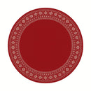 Tapete Redondo Natalino Antiderrapante 88cm para Sala e Quarto