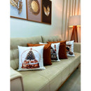 Kit 5 Capas de Almofadas Natalinas em Suede 45x45 cm (Sem Enchimento)