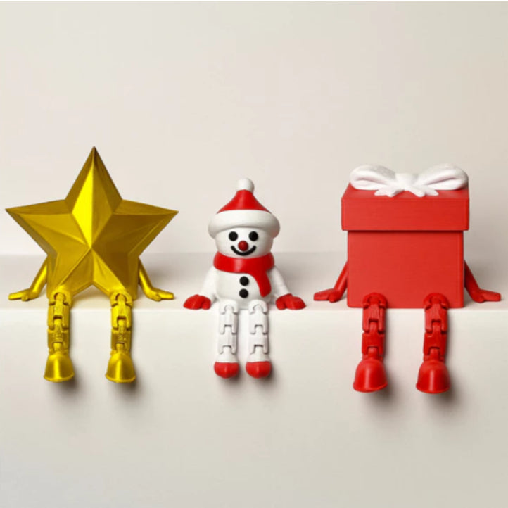 Miniaturas Natalinas Articuladas 3D – Kit Personalizável