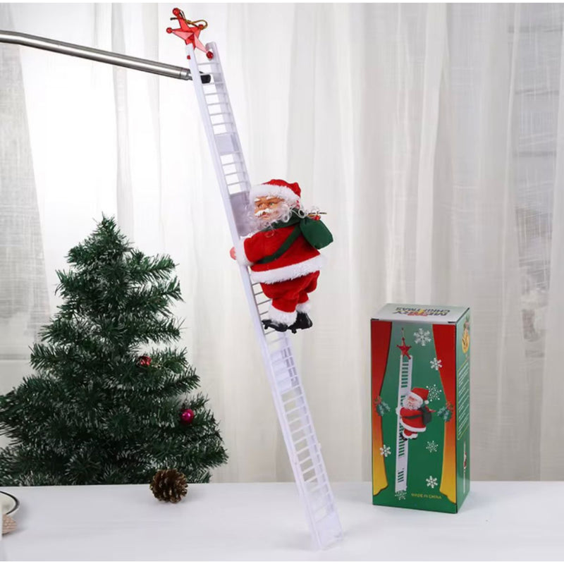 Papai Noel Escalador com Escada 20 cm (a pilha) – Trend&fest