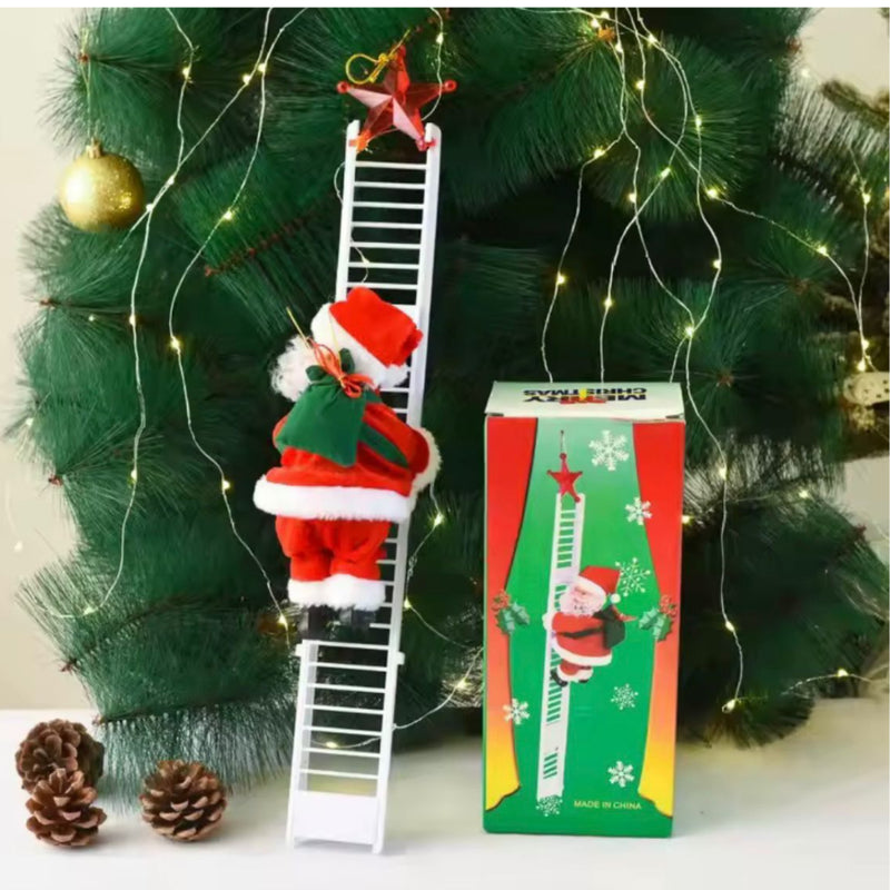 Papai Noel Escalador com Escada 20 cm (a pilha) – Trend&fest