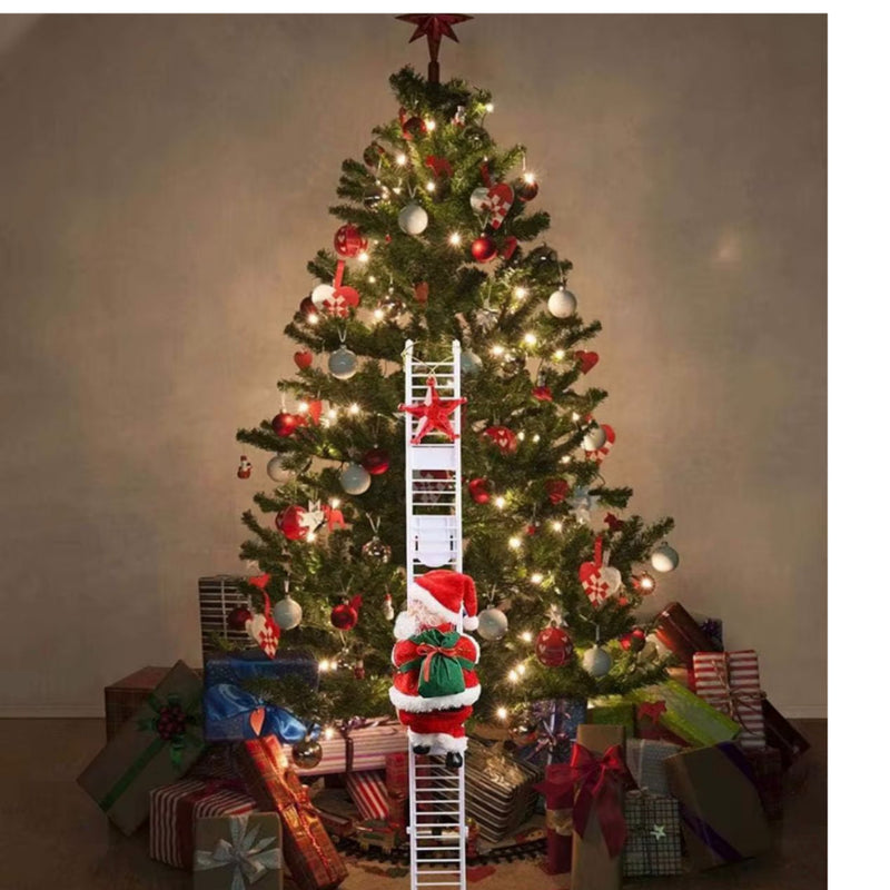 Papai Noel Escalador com Escada 20 cm (a pilha) – Trend&fest