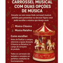 Carrossel Natalino Musical Multiart – Sem Pilhas (17x11 cm)