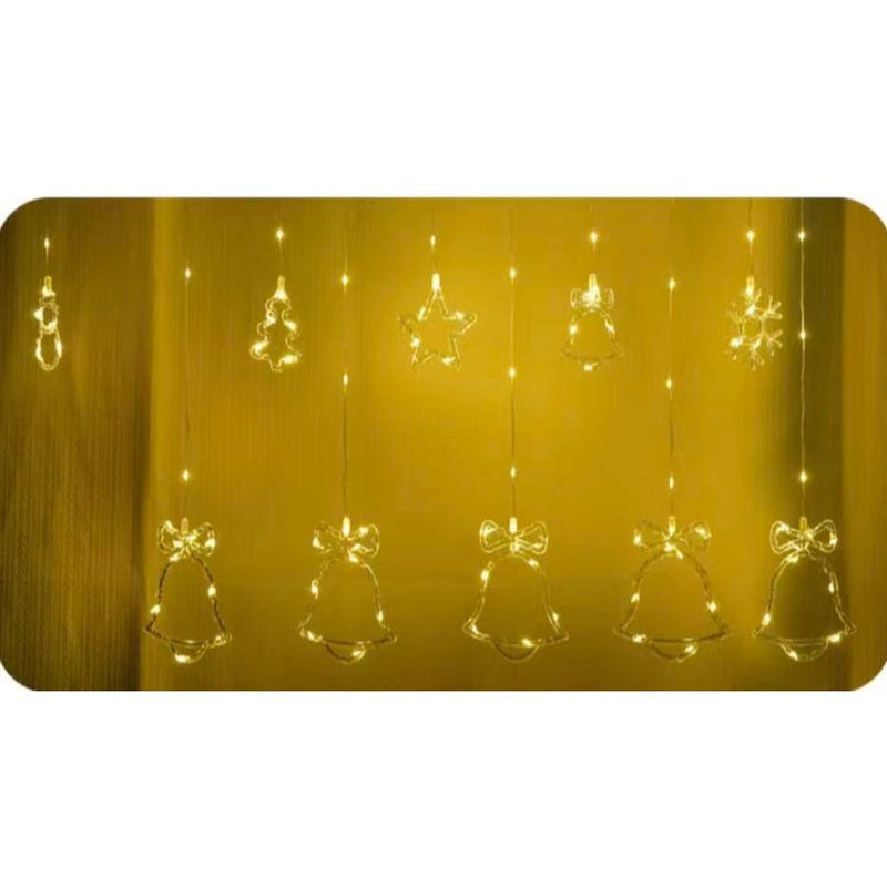 Cortina Cascata Natalina LED 3 m Bivolt com Conector Traseiro – Branco Quente