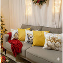 Kit 5 Capas de Almofadas Natalinas em Suede 45x45 cm (Sem Enchimento)