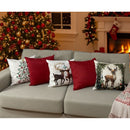 Kit 5 Capas de Almofadas Natalinas em Suede 45x45 cm (Sem Enchimento)