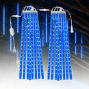 Kit 2 Cascatas LED Chuva de Meteoro 8 Tubos (IP65, Bivolt, Conectável)