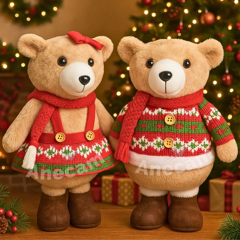 Bonecos Natalinos Gigantes 55 cm — Papai Noel, Boneco de Neve ou Duende