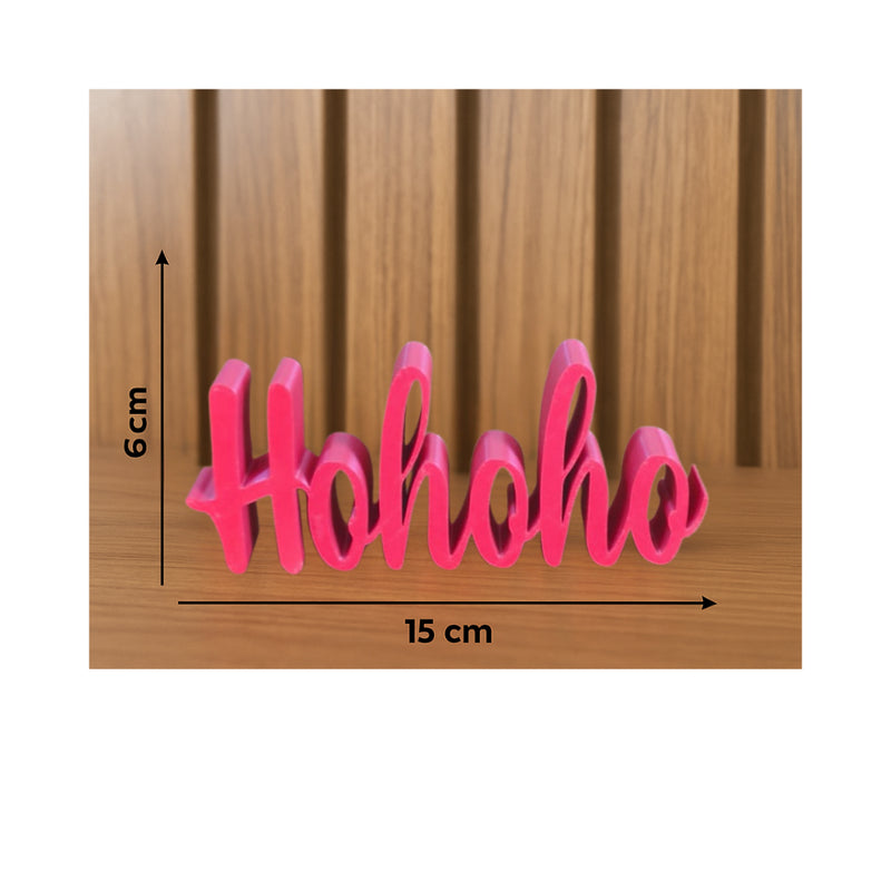 Letreiro Feliz Natal 3D Decorativo – Vermelho ou Verde, 38 cm ou 24 cm