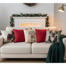 Kit 5 Capas de Almofadas Natalinas em Suede 45x45 cm (Sem Enchimento)