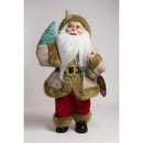 Boneco Papai Noel Luxo 60cm em Pé - Vermelho ou Dourado