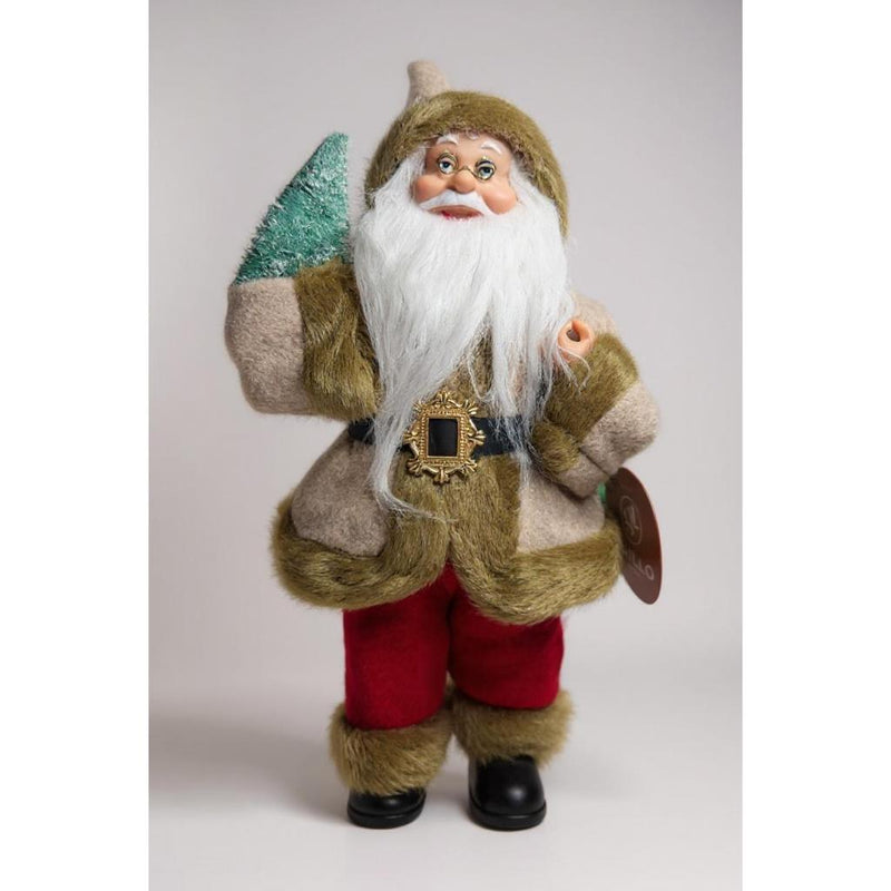 Boneco Papai Noel Luxo 60cm em Pé - Vermelho ou Dourado