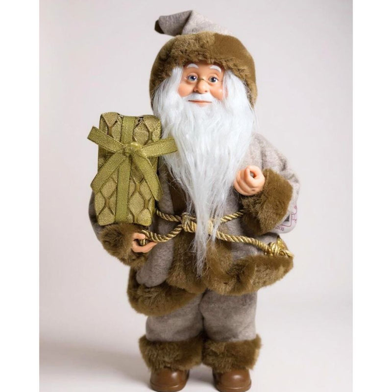 Boneco Papai Noel Luxo 60cm em Pé - Vermelho ou Dourado