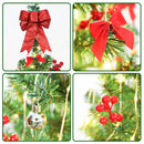 Árvore de Natal 120cm Decorada Completa com Luzes USB (até 71 Enfeites)