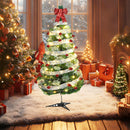 Árvore de Natal 120cm Decorada Completa com Luzes USB (até 71 Enfeites)