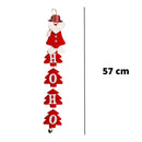 Guirlanda de Porta Natalina Ho Ho Ho com Guizo (Papai Noel ou Boneco de Neve)