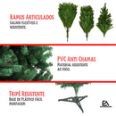 Árvore de Natal Pinheiro Verde Dobrável Cheia — 120/150/180/210 cm (144–508 galhos)