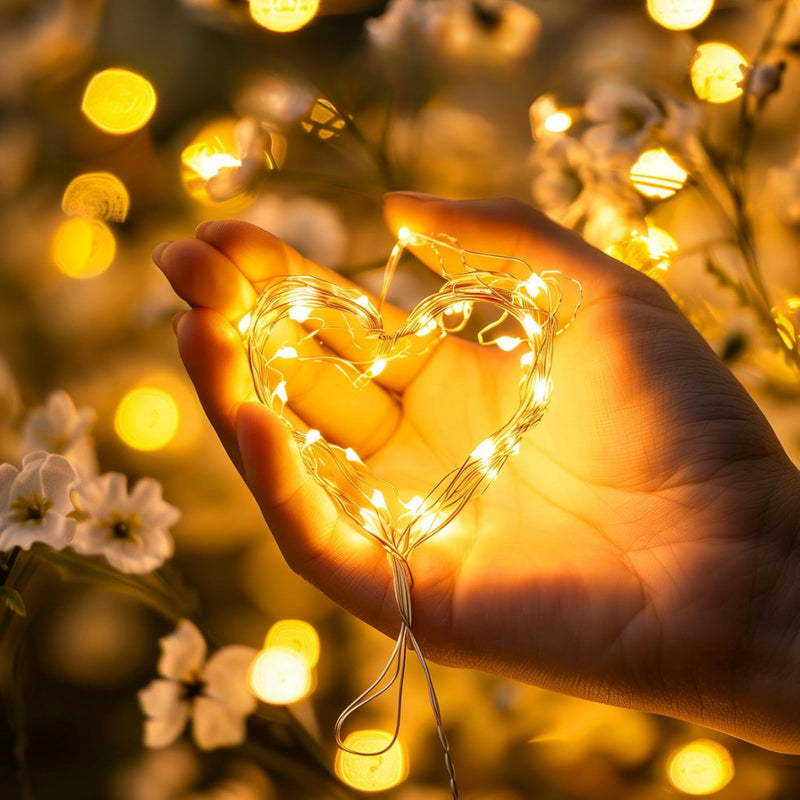 Kit 10 Luzes Fada 2m (20 LEDs) EX Decor – 3 Modos, IP55, Fio Flexível