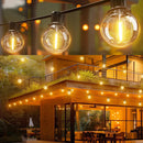 Varal de Luzes LED G40 15m (Kit 2 Cordões) 25x2 Lâmpadas 2700K IP65 E12 110V