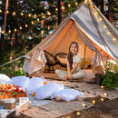 Varal de Luzes LED G40 15m (Kit 2 Cordões) 25x2 Lâmpadas 2700K IP65 E12 110V