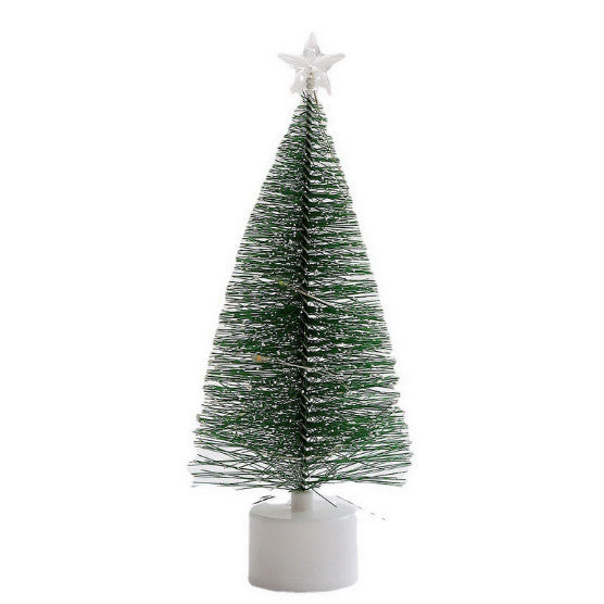 Mini Árvore de Natal de Mesa com LED 17,2 cm - Efeito Neve