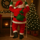 Papai Noel Subindo Escada 50 cm – Enfeite de Natal Bsan Shop®