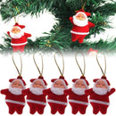 Mini Papais Noel Decorativos – Kit com 9 Peças
