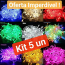 Pisca-Pisca Natal 10m 100 LEDs – 8 Modos – 110V ou 220V (Kits c/ 2 ou 5 Unidades) ANJIN